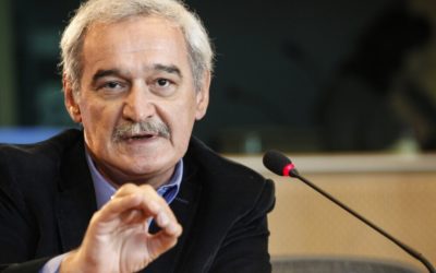 Ο ευρωβουλευτής της Λαϊκής Ενότητας (ΛΑΕ) Νίκος Χουντής στα Χανιά